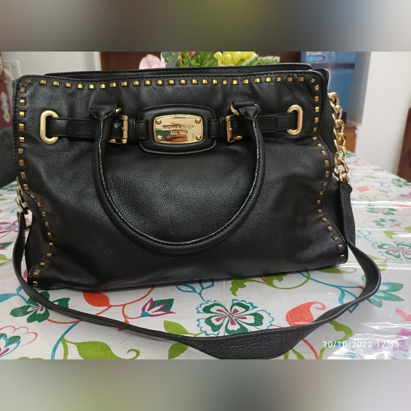 Authentic Michael Kors Whipstitch Hamilton East West Tote - Picture 2 of 16